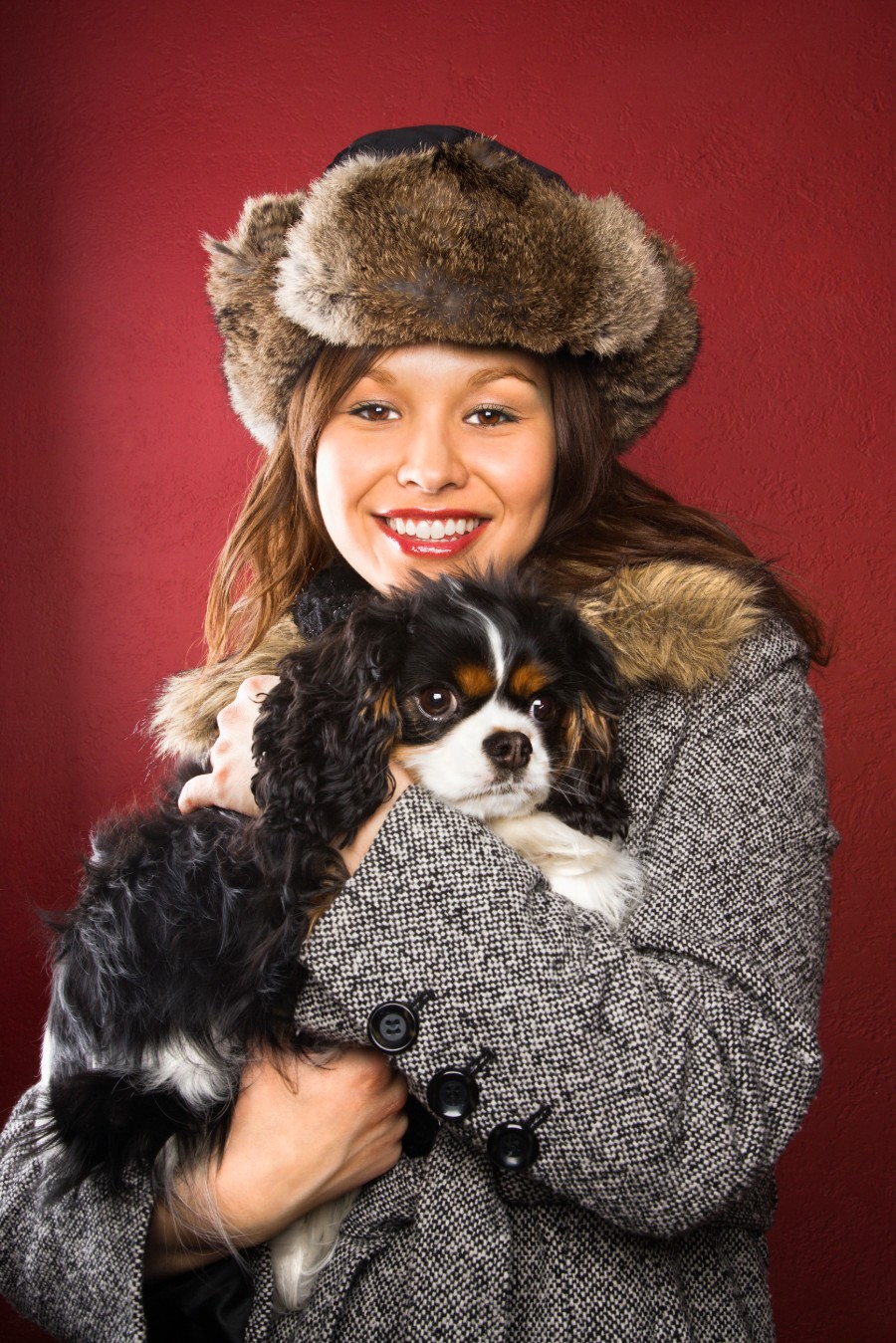 Cavalier King Charles Spaniel and college student