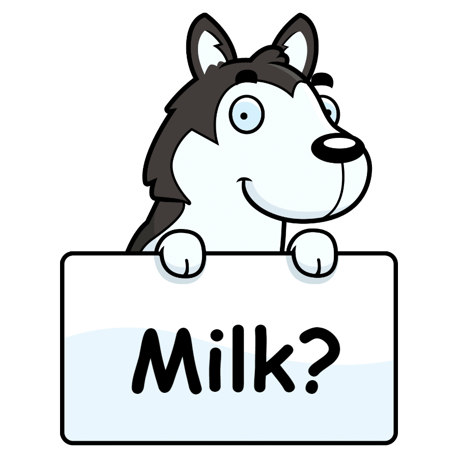 is milk good for husky dogs