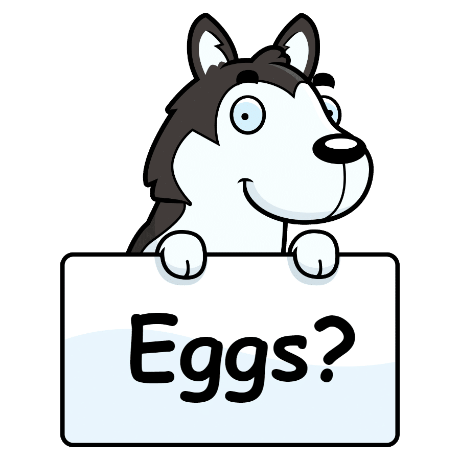Can Siberian Huskies eat eggs?