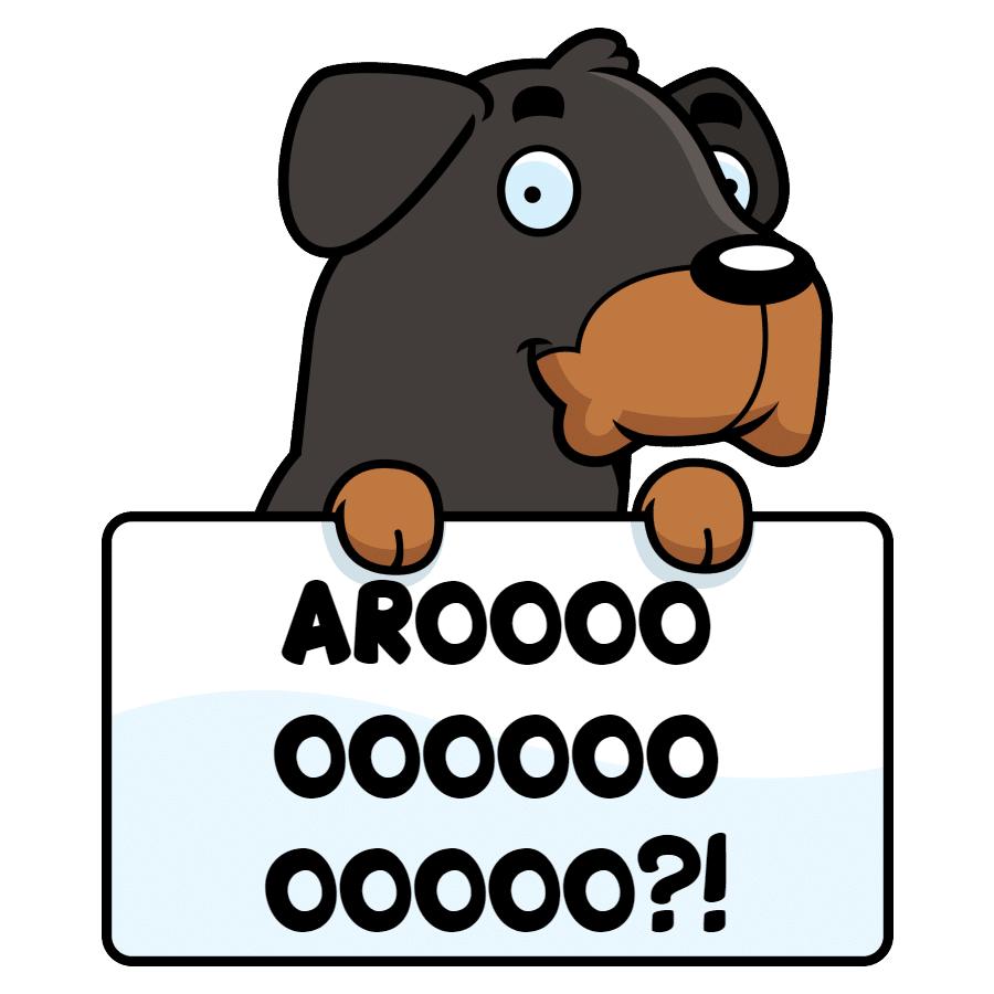 Rottweiler howling
