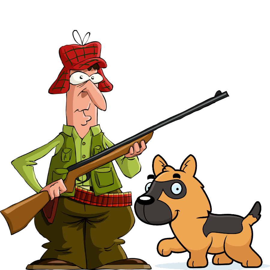 German Shepherd hunting dog